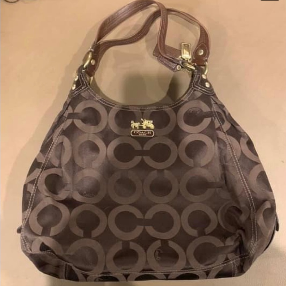 Brown coach purse